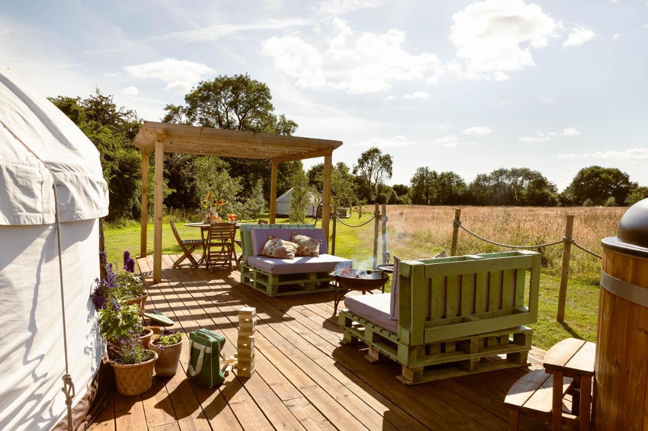 Yurtshire Fountains - Wensley Yurt Villa Ripon Bagian luar foto
